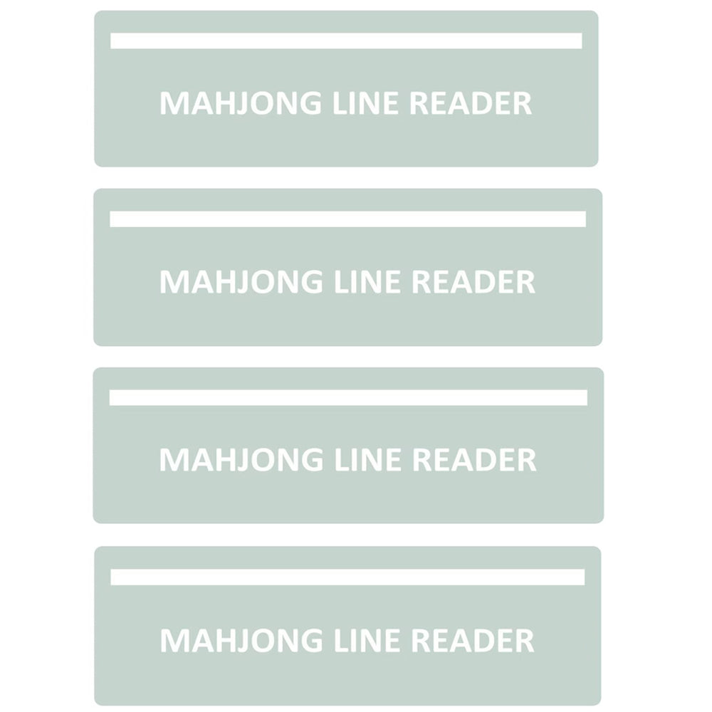 4Pcs Mahjong Line Finder, Mahjong Line Reader Guide, Mah Jongg Card for Strategy Tool for Beginners, for Travel, Parties, Competitions, Game Nights, Pink