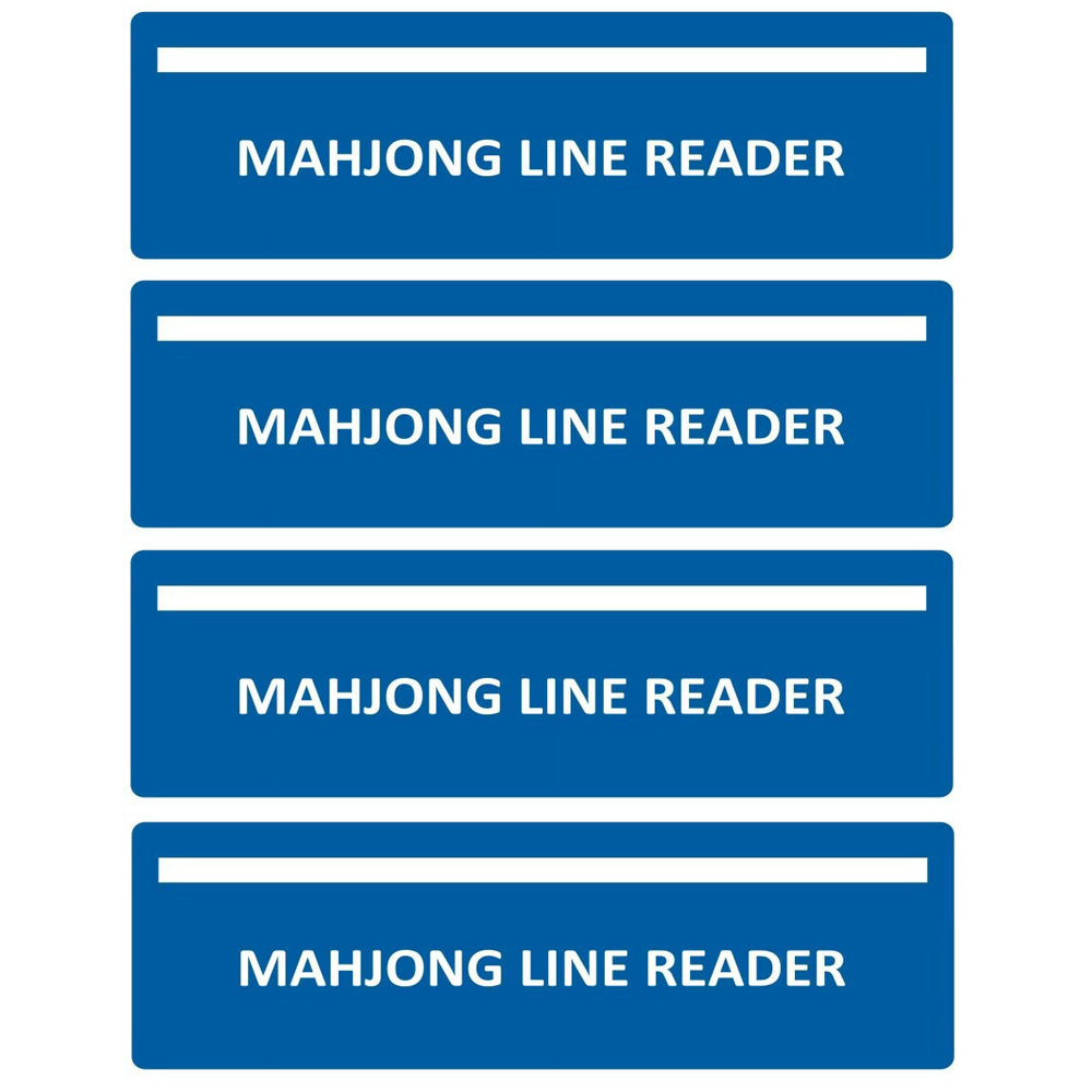 4Pcs Mahjong Line Finder, Mahjong Line Reader Guide, Mah Jongg Card for Strategy Tool for Beginners, for Travel, Parties, Competitions, Game Nights, Pink