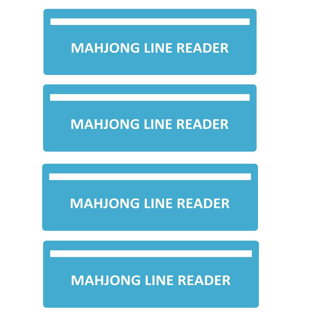 4Pcs Mahjong Line Finder, Mahjong Line Reader Guide, Mah Jongg Card for Strategy Tool for Beginners, for Travel, Parties, Competitions, Game Nights, Pink