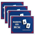 Mahjong Cards 2026, 4PCS Mah Jongg Cards - Large Print - Easy to Read Mah Jong Rule Guide Mahjong Accessories and Gifts for Mahjong Beginners