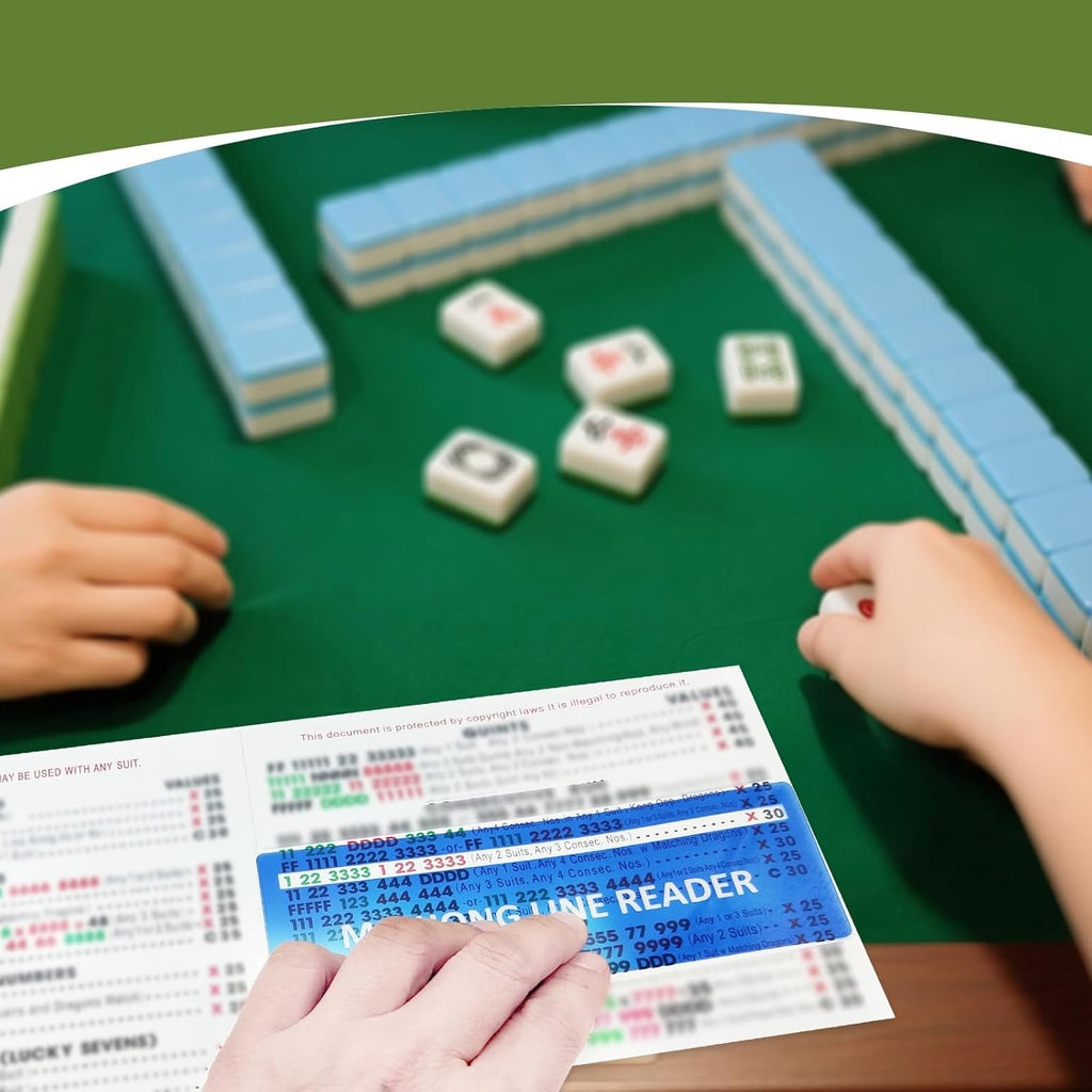 4Pcs Mahjong Line Finder, Mahjong Line Reader Guide, Mah Jongg Card for Strategy Tool for Beginners, for Travel, Parties, Competitions, Game Nights, Pink